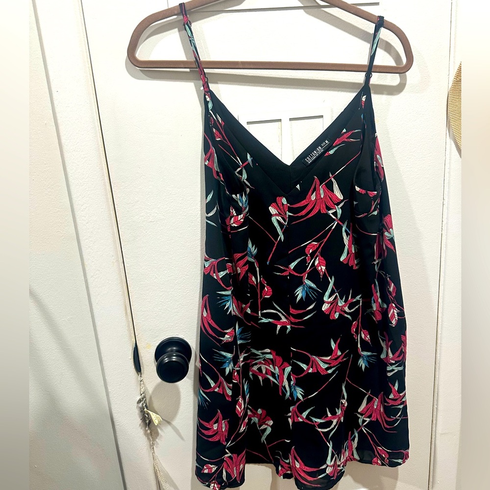 Cotton On Black Floral Romper Size Medium